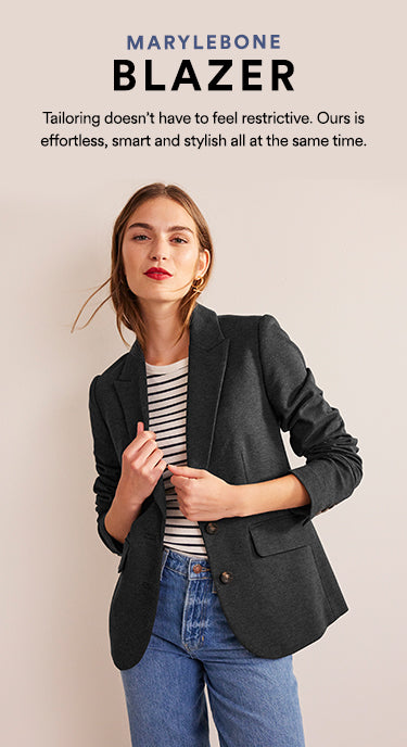 Marylebone Blazer: Tailoring doesn't have to feel restrictive. Ours is effortless, smart and stylish all at the same time.