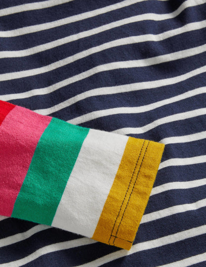 Fun Breton-Ivory/Starboard Navy Rainbow