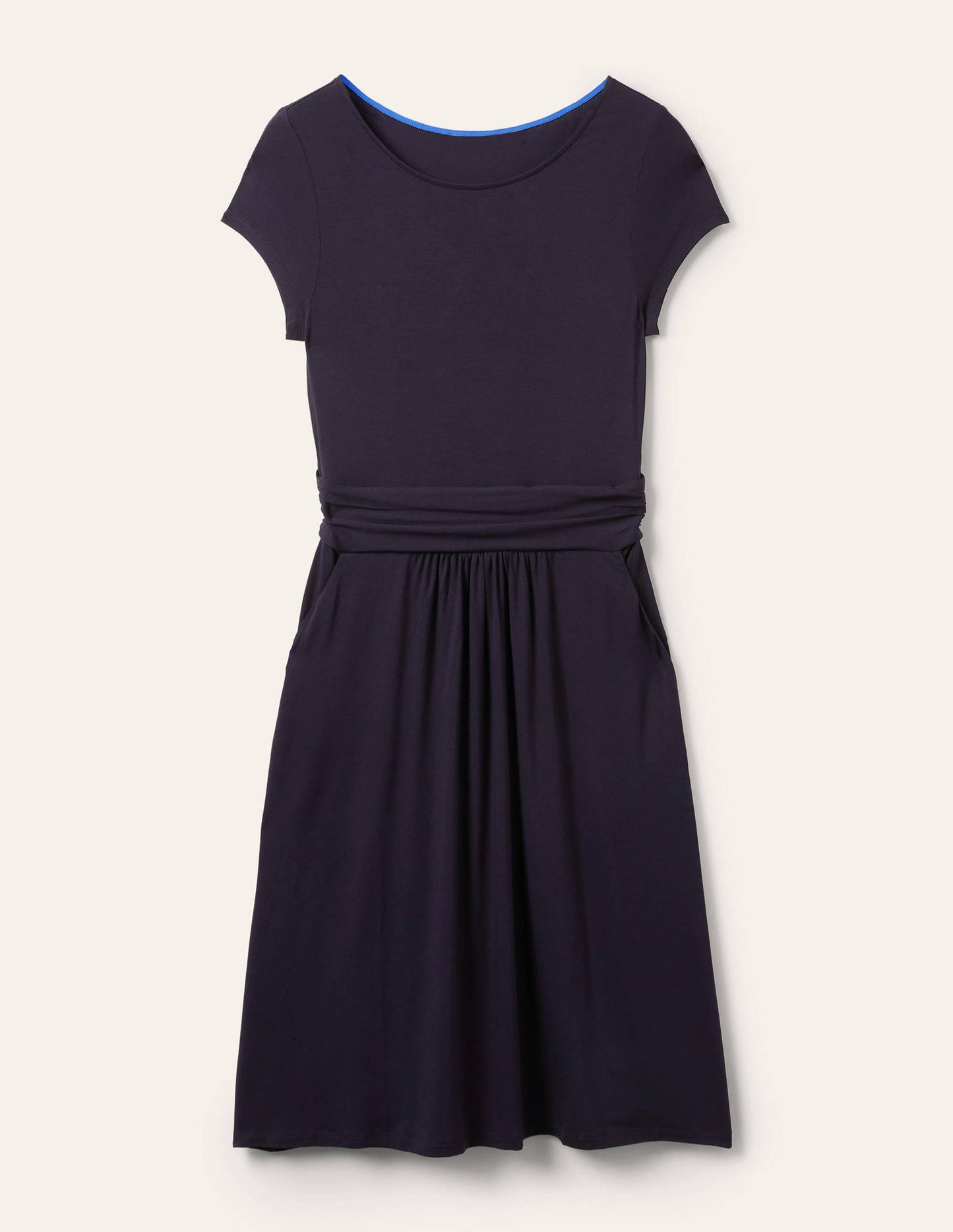 Amelie Jersey Dress-Navy