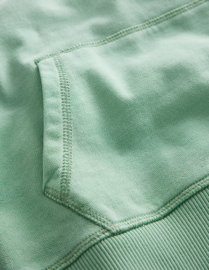 Garment Dye Hoodie-Opal Green