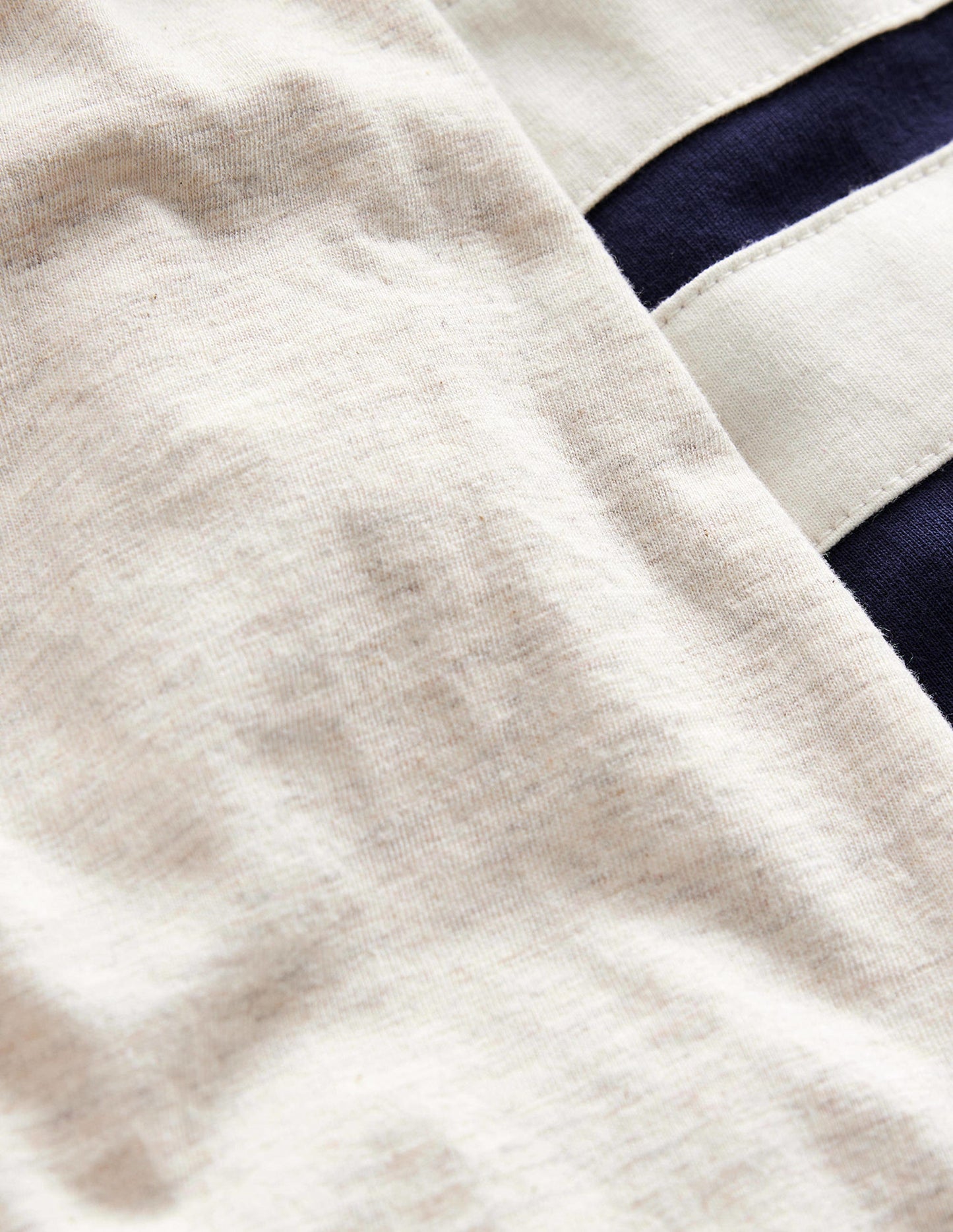 Colourblock Raglan T-shirt-Oatmeal/Navy/Berry Marl