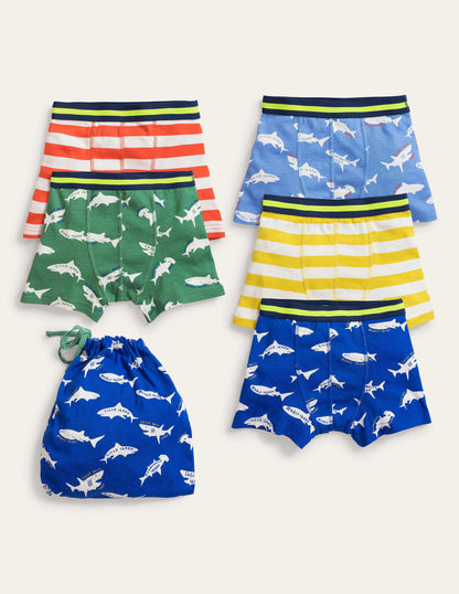 Boxers 5 Pack-Multi Shark