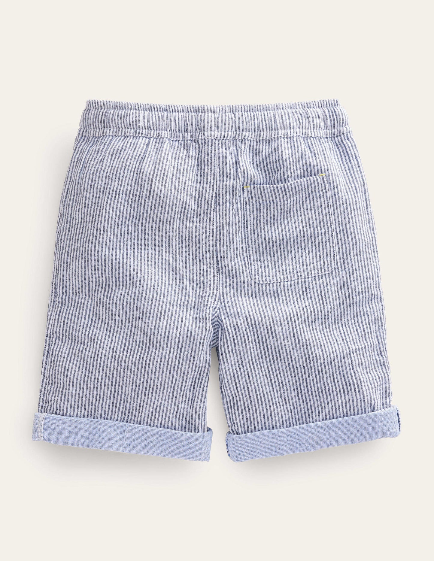 Lightweight Holiday Shorts-College Navy Ticking