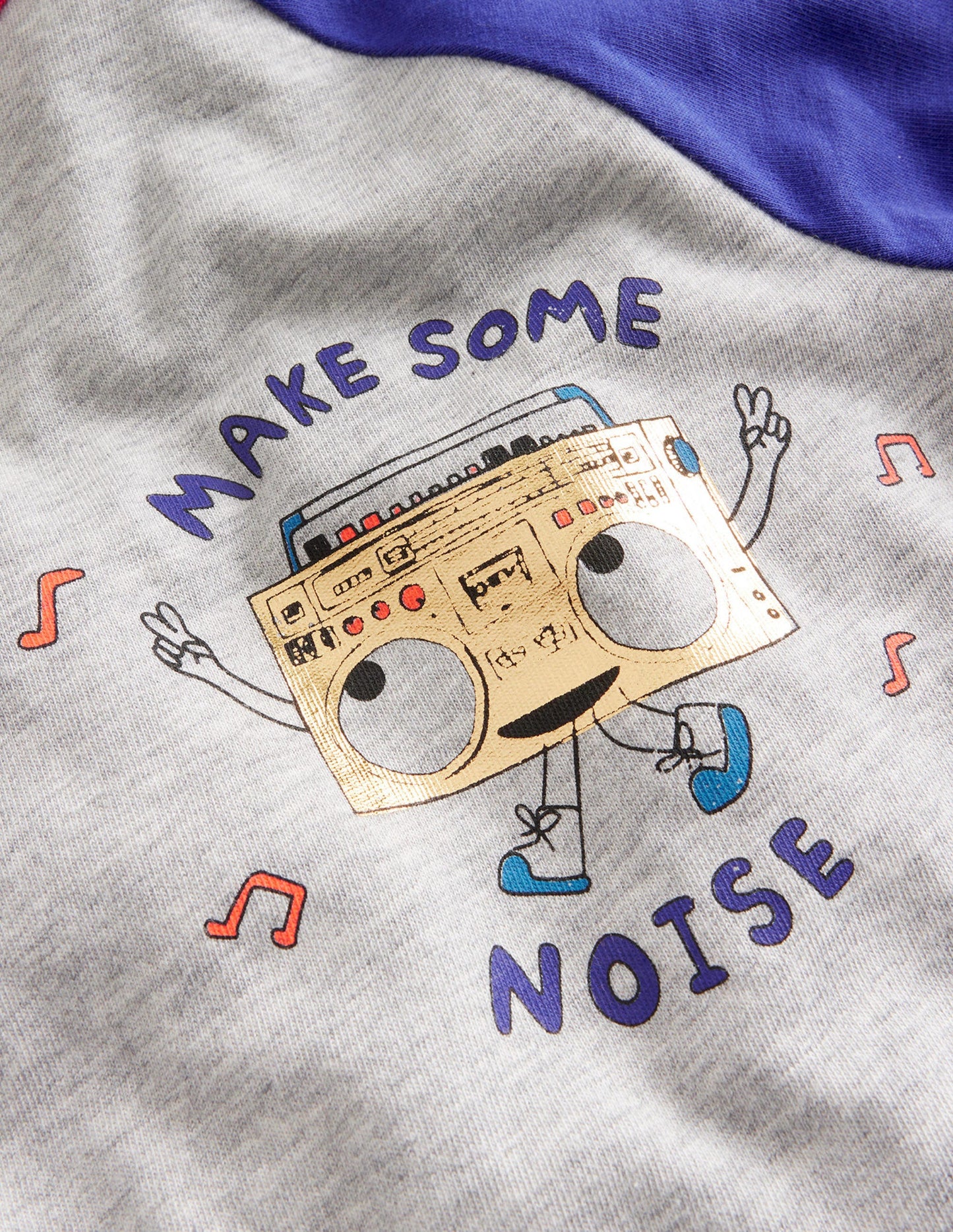 Printed Music T-Shirt-Oatmeal Marl