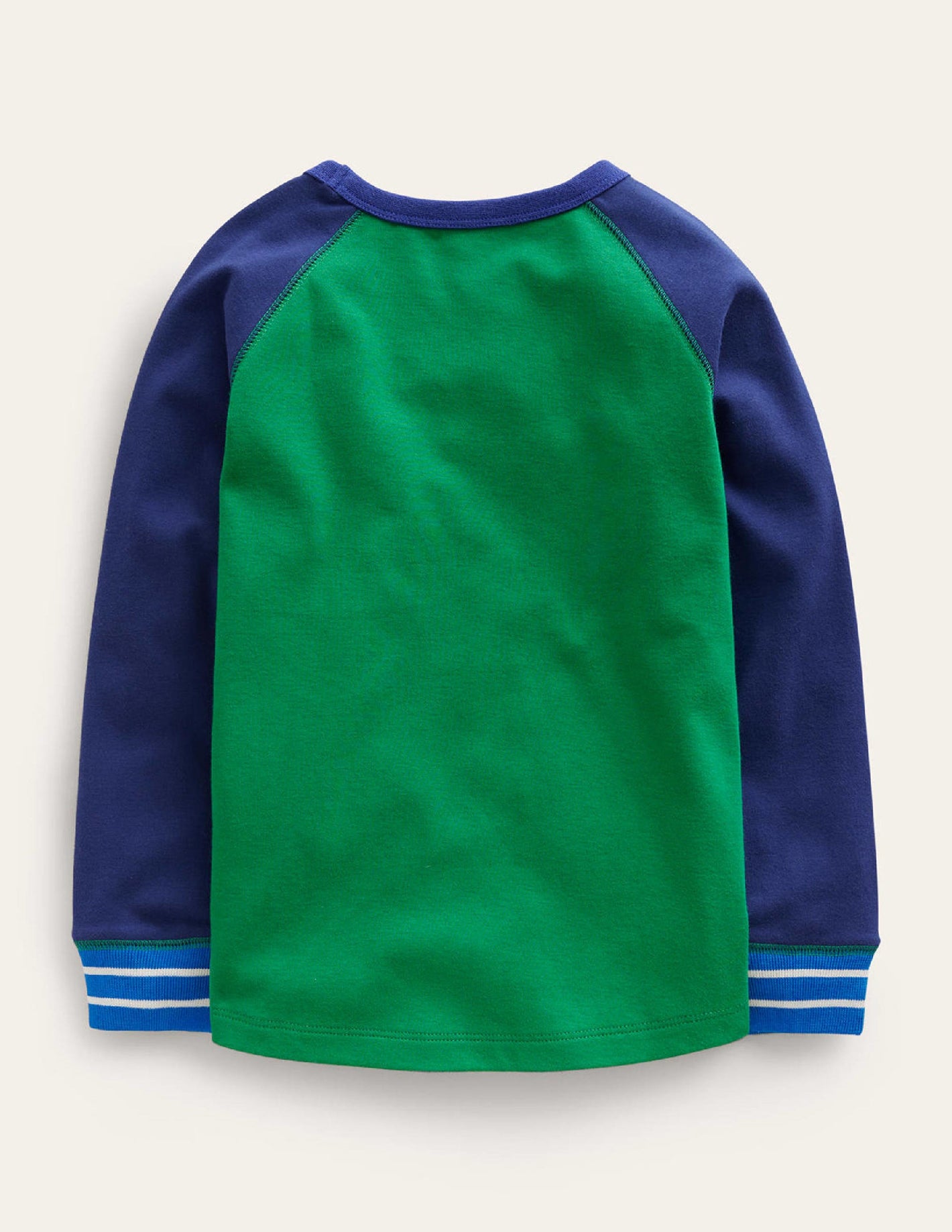 Supersoft Raglan T-shirt-College Navy/ Egyptian Blue