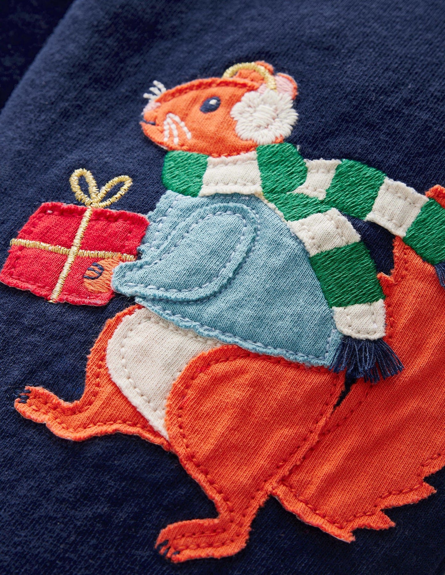 Christmas Applique Joggers-Festive Bunnies