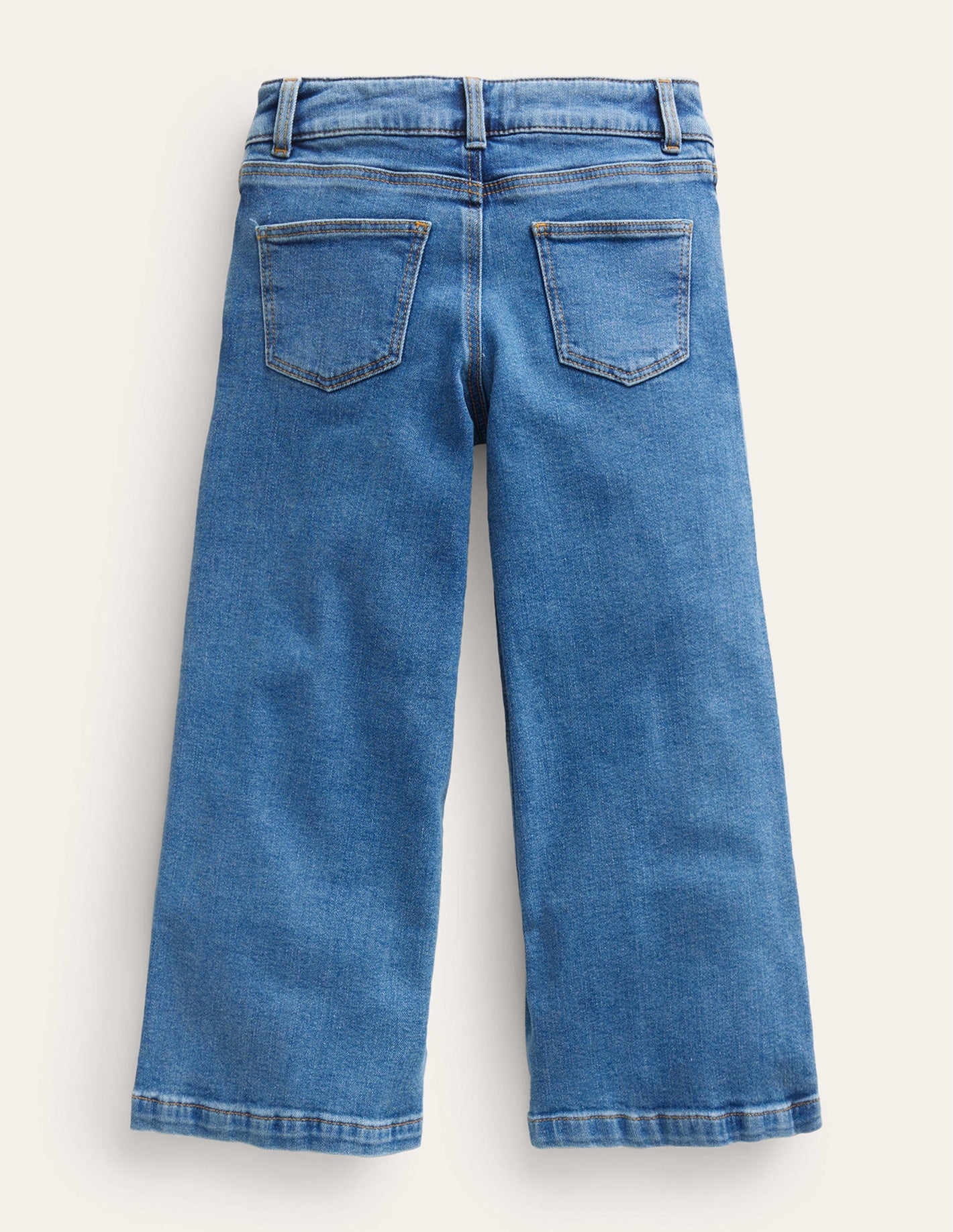 Wide Leg Trouser-Mid Vintage Blue