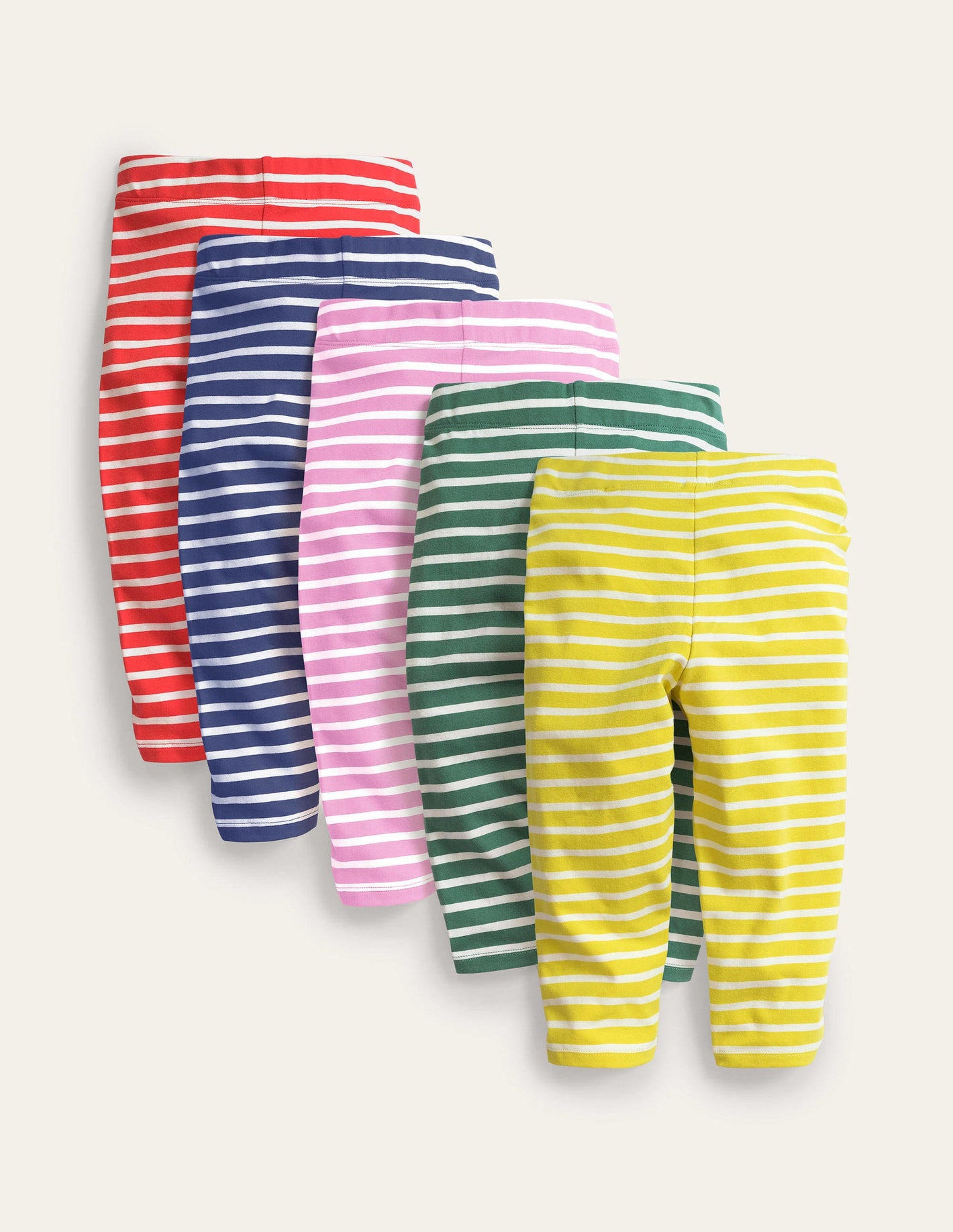 5-Pack Cropped Leggings-Multi Stripe