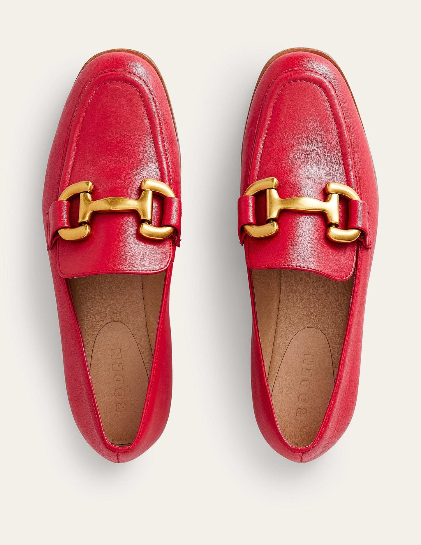 Iris Snaffle Loafers-Pillarbox Red