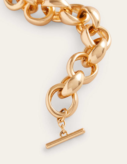 Chunky Chain Bracelet-Gold