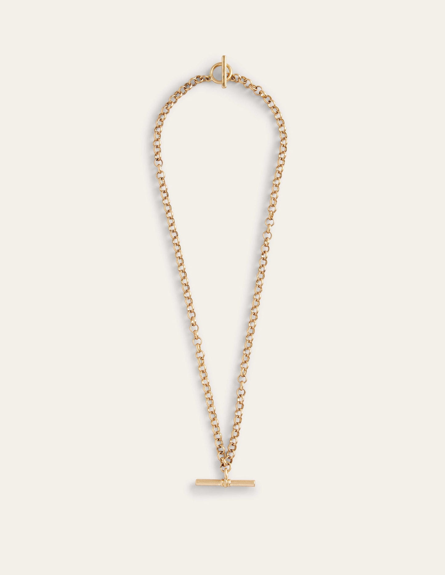 T-Bar Chain Necklace-Gold