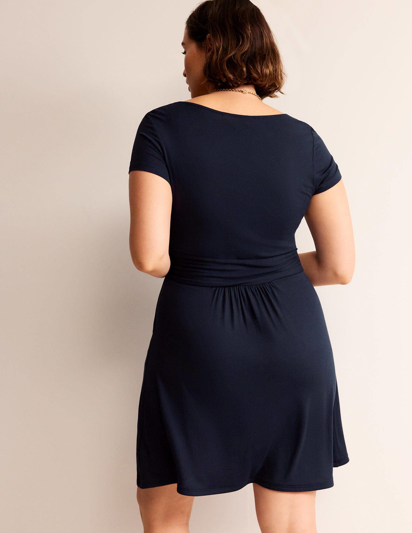 Amelie Jersey Dress -Navy