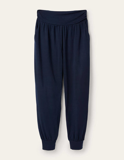 Hareem Jersey Joggers-Navy