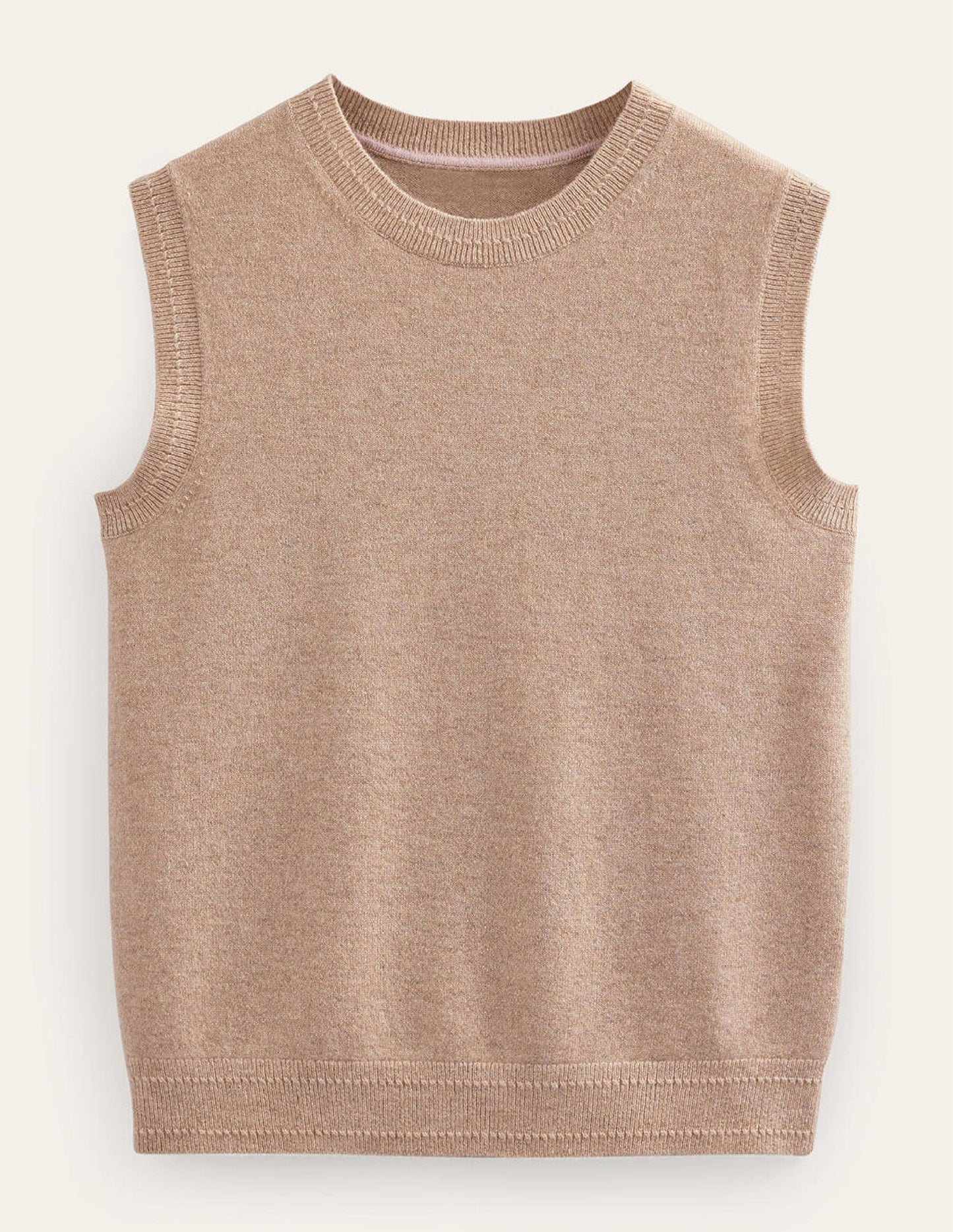 Eva Cashmere Tank-Chinchilla Melange