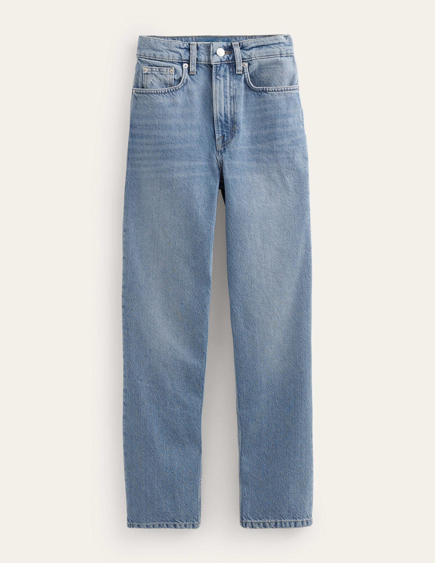 Mid Rise Tapered Jeans-Light Vintage