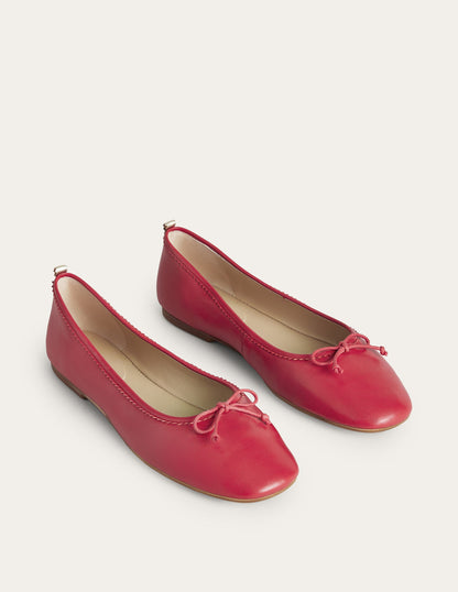 Kitty Flexi Sole Ballet Pumps-Pillarbox Red