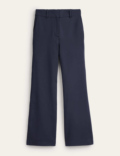 Hampshire Flared Trousers-Navy