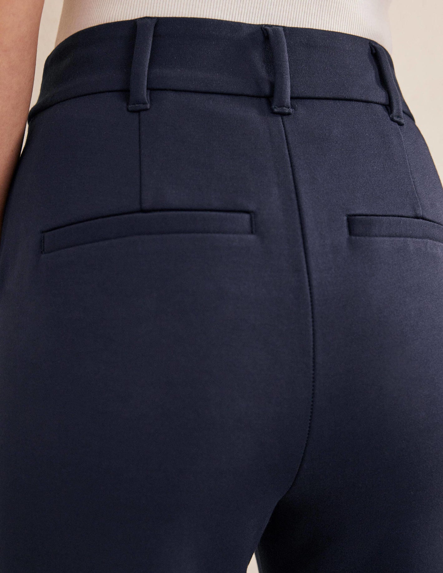 Hampshire Flared Trousers-Navy