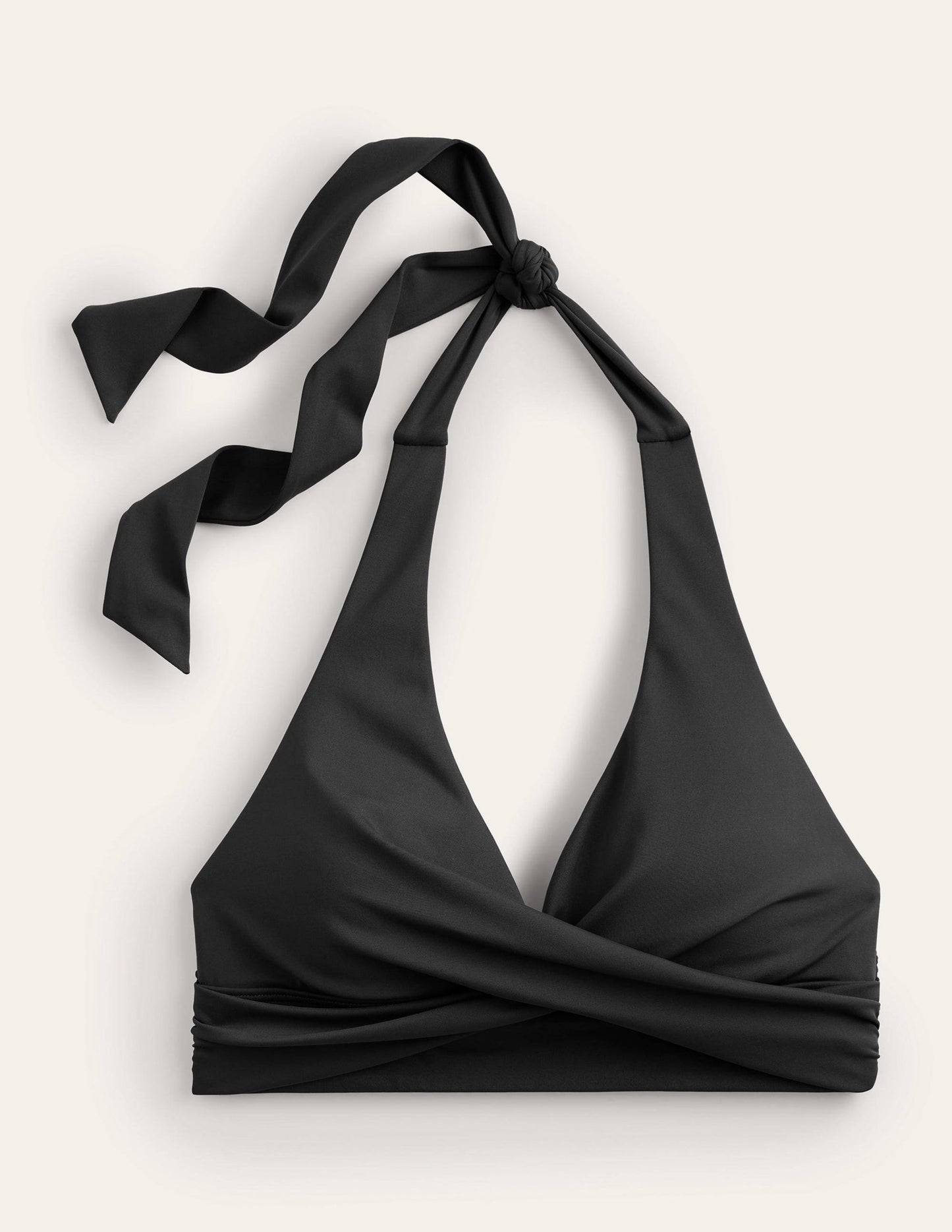 Levanzo Halter Bikini Top-Black