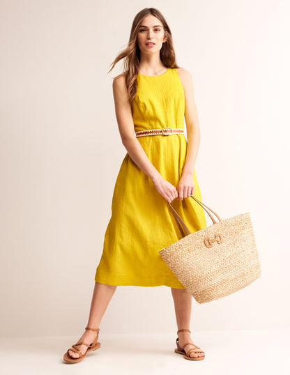 Carla Linen Midi Dress-Passion Fruit