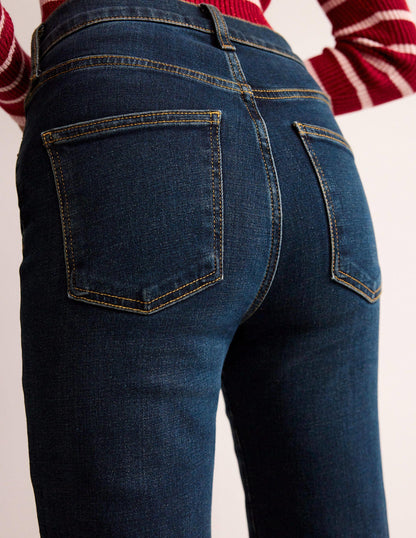 Mid Rise Slim Leg Jeans-Indigo Vintage