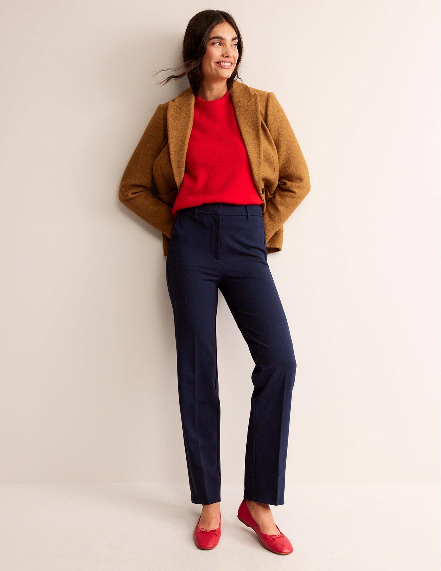 Pimlico Ponte Trousers-Navy