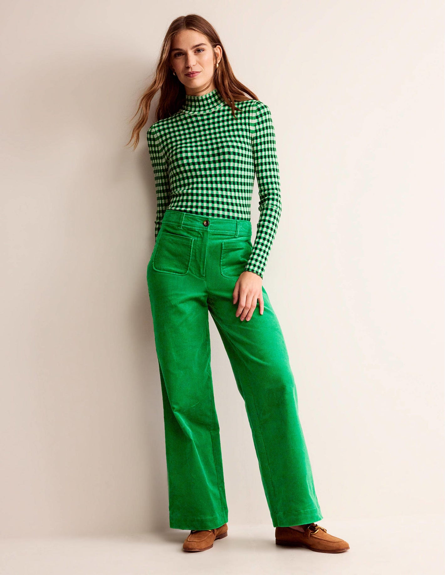 Westbourne Corduroy Trousers-Highland Green