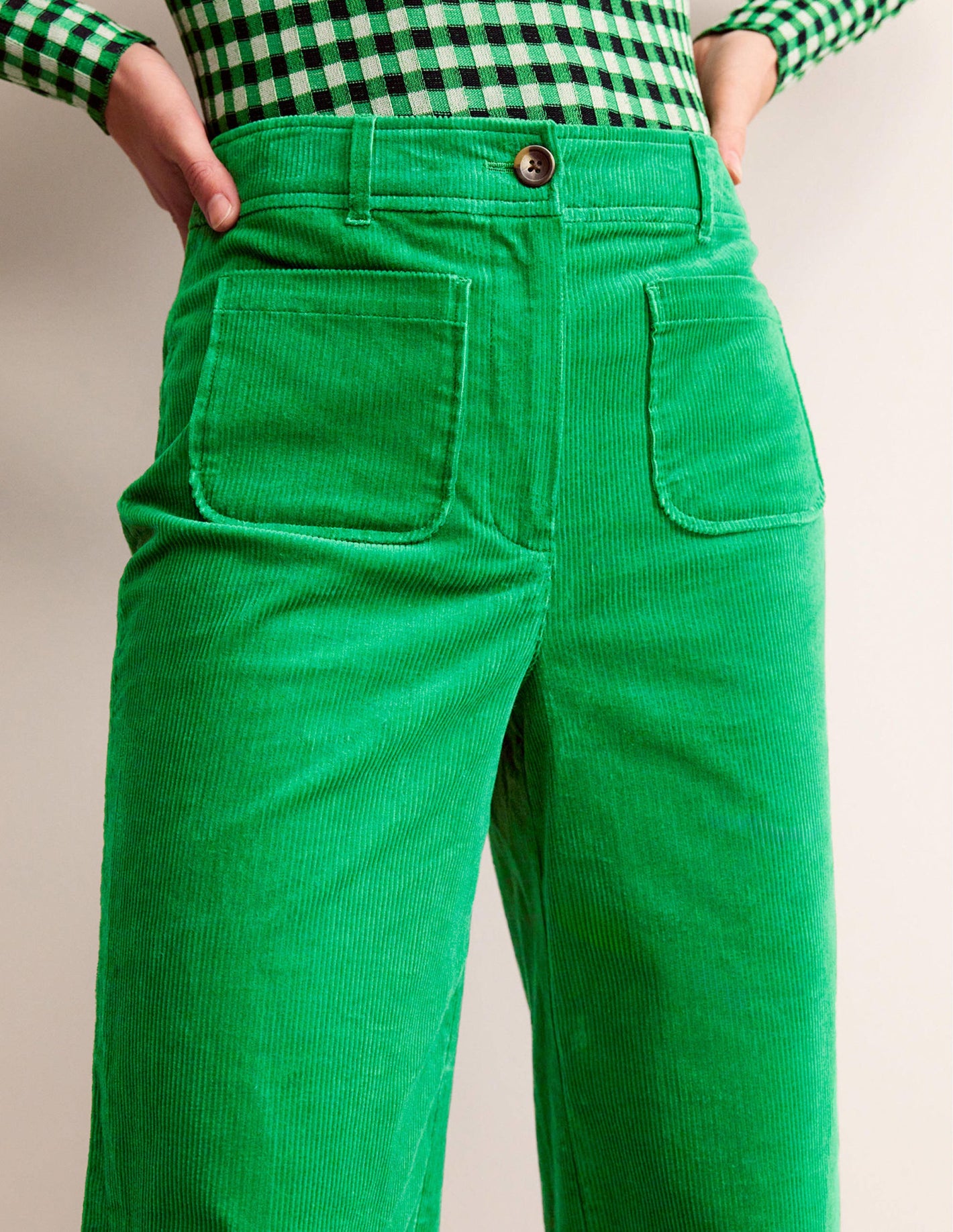 Westbourne Corduroy Trousers-Highland Green