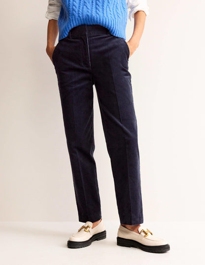 Kew Cord Trousers-Navy