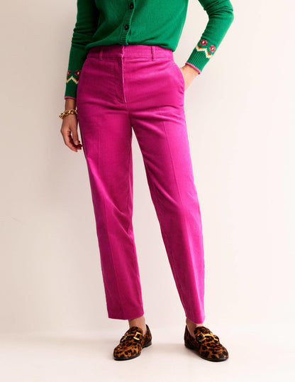 Kew Cord Trousers-Magenta