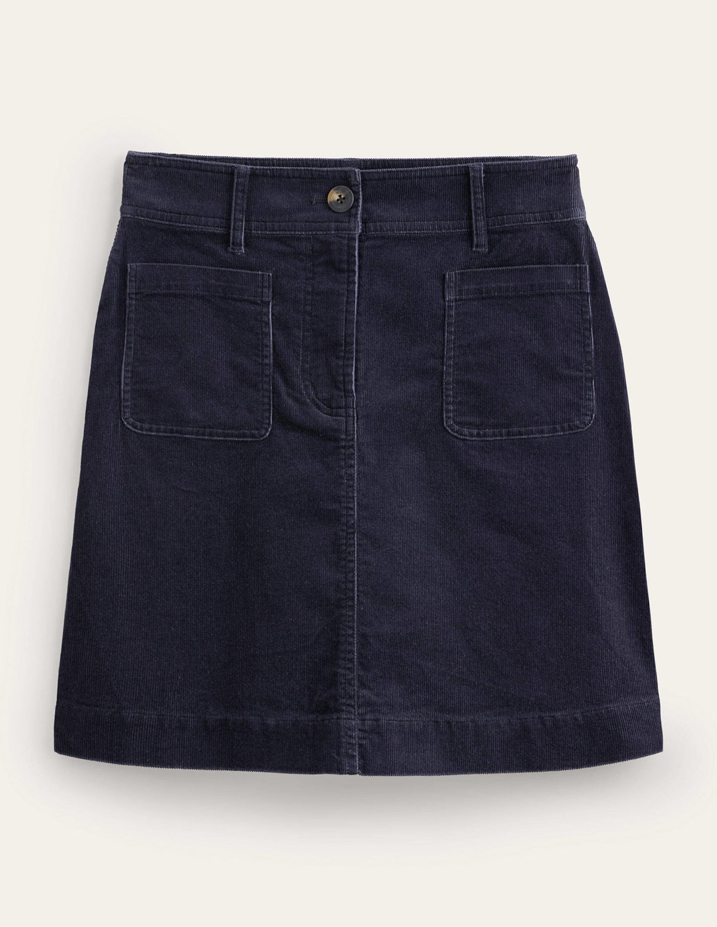 Estella Cord Skirt-Navy