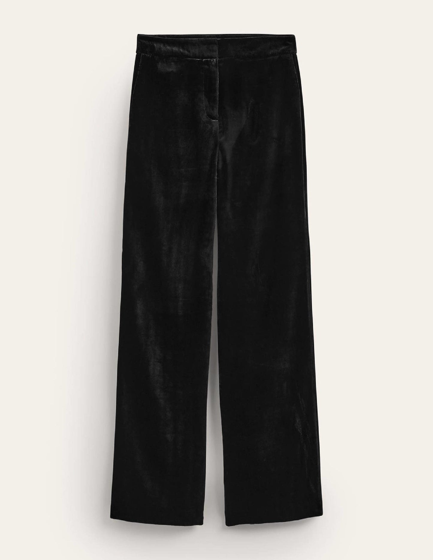 Westbourne Velvet Trousers-Black