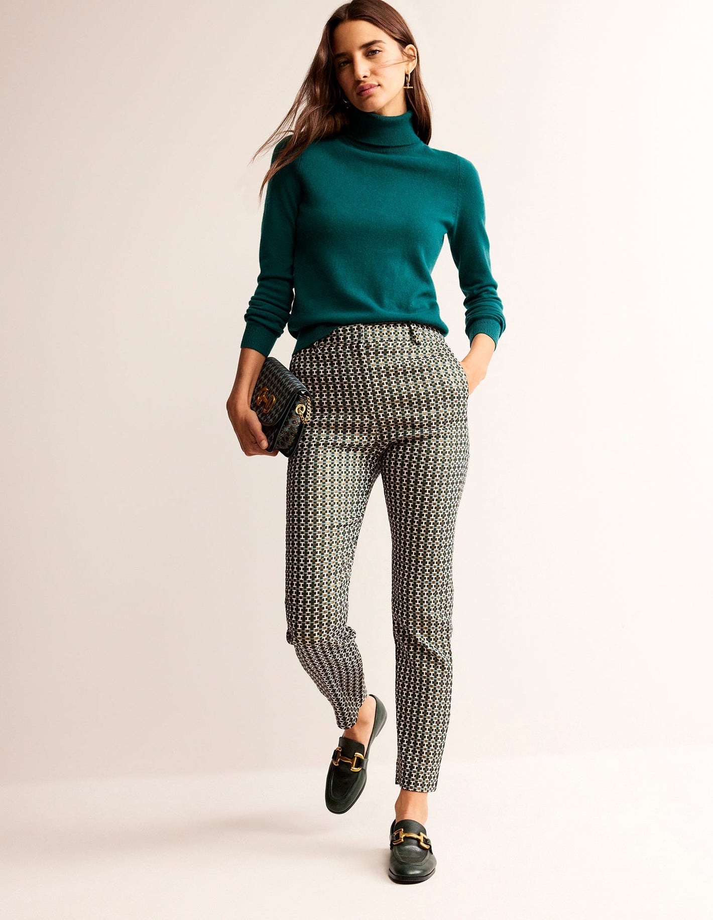 Highgate Jacquard Trousers-Jacquard