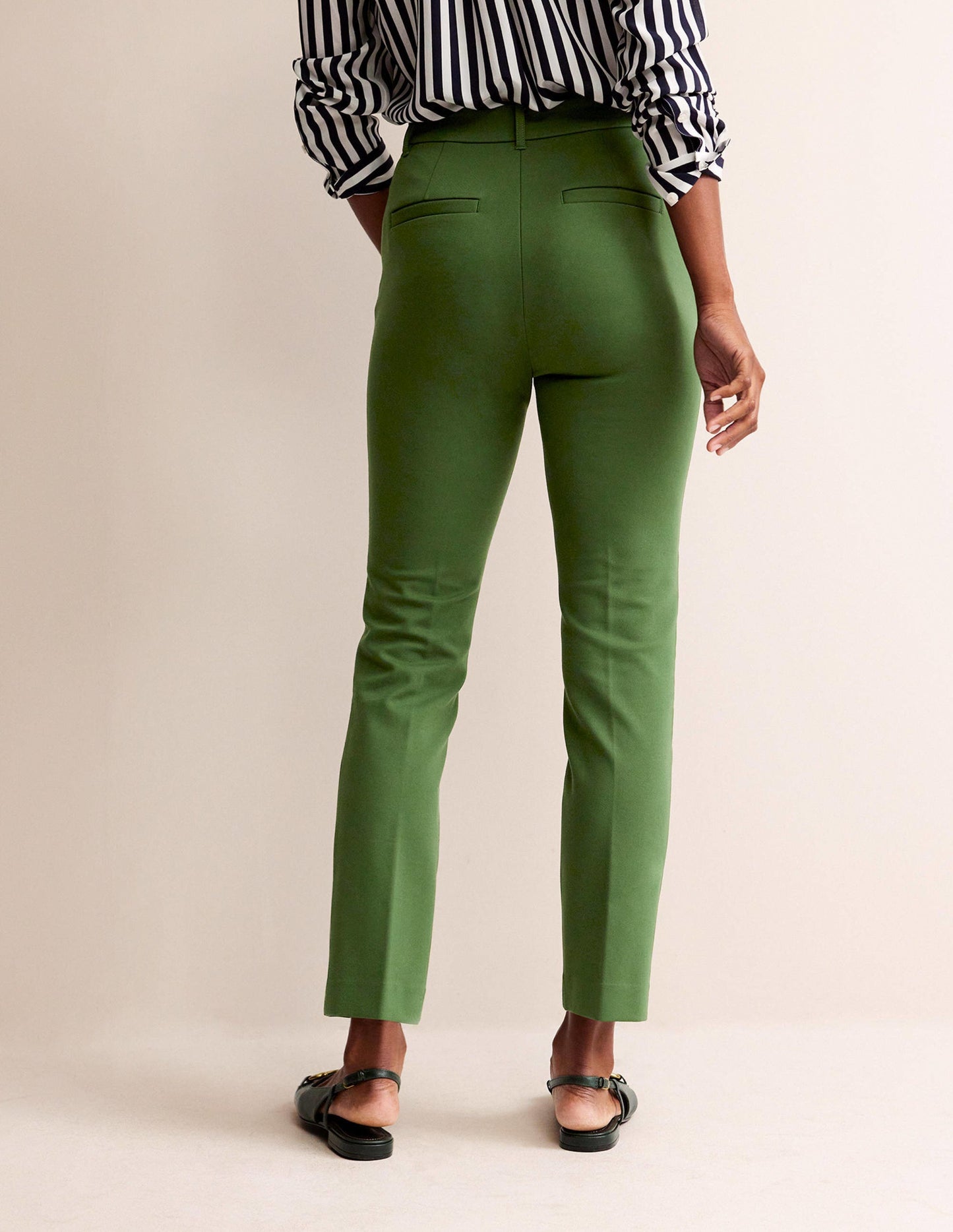 Highgate Ponte Trousers-Winter Green