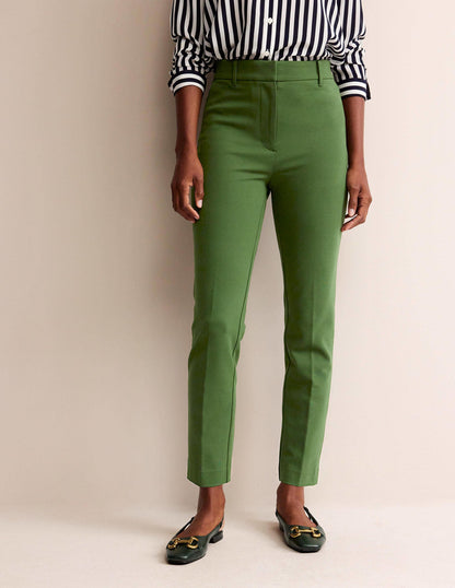 Highgate Ponte Trousers-Winter Green