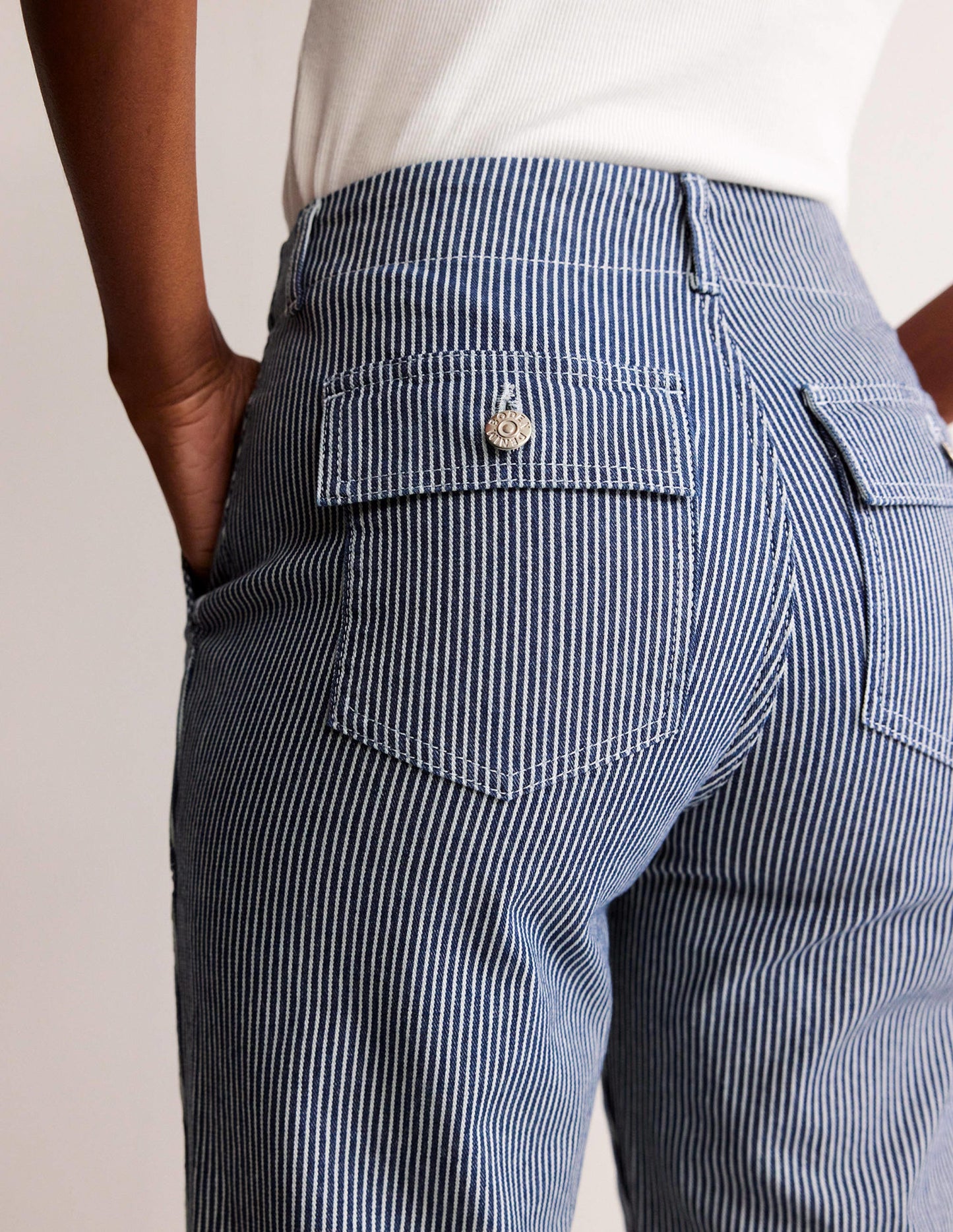 Kensington Casual Trousers-Stripe