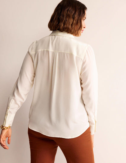 Silk Shirt-Ivory