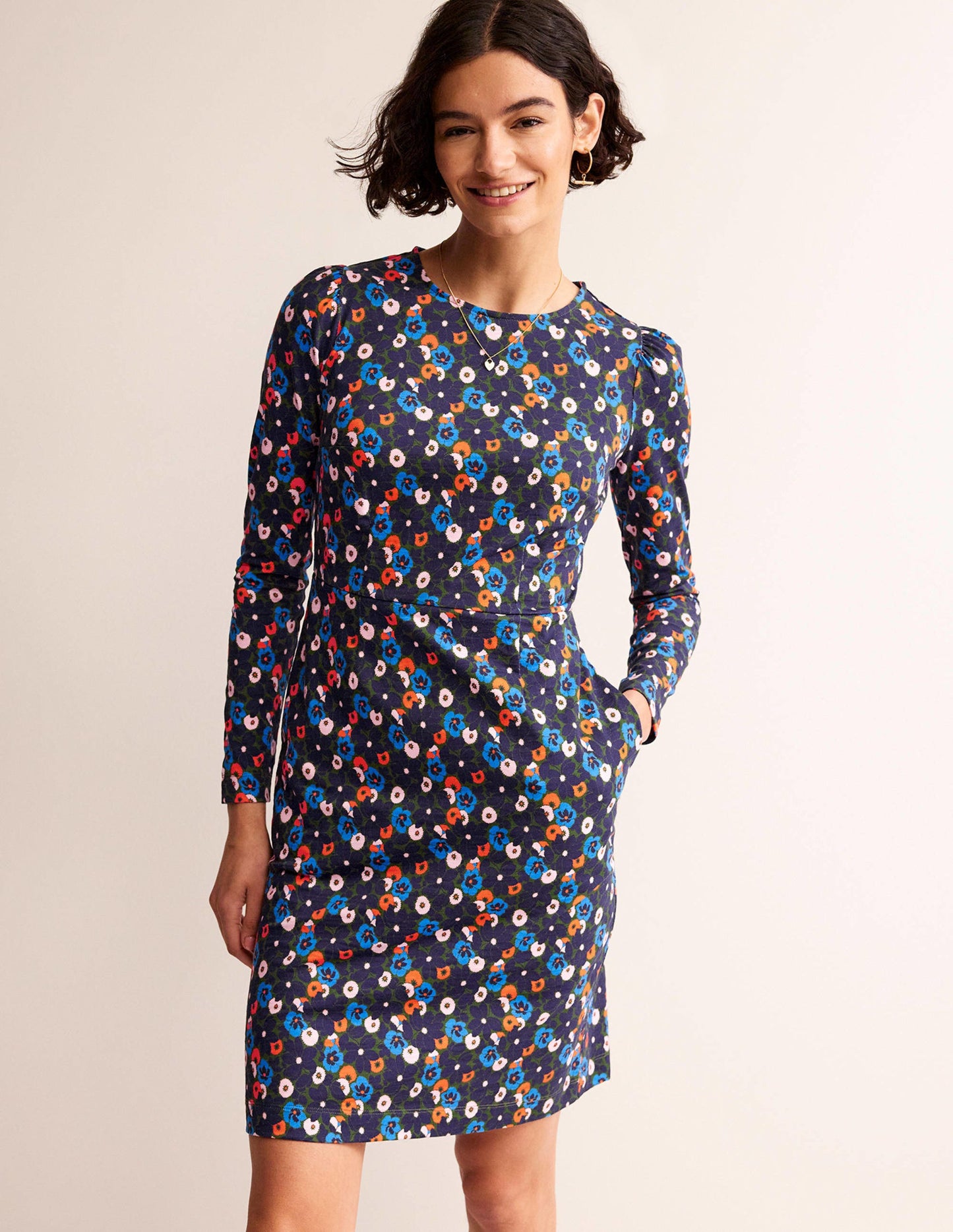 Penelope Jersey Dress-Moss, Bloomsbury Pop