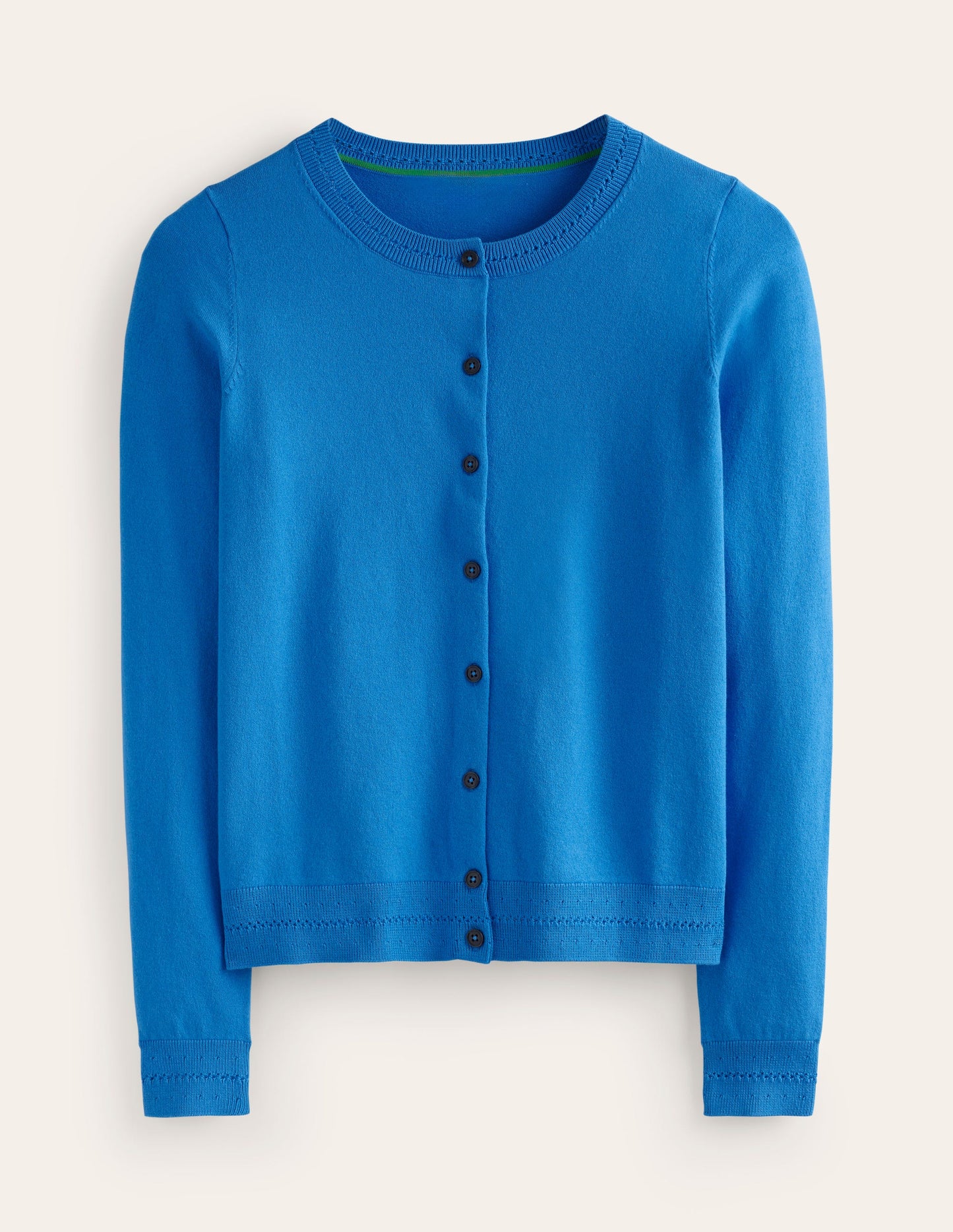 Catriona Cotton Cardigan-Brilliant Blue