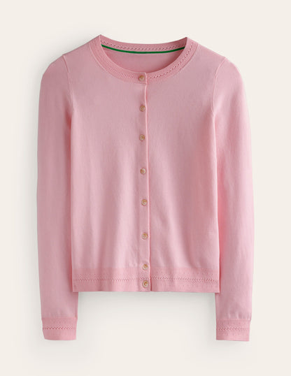 Catriona Cotton Cardigan-Orchid Pink