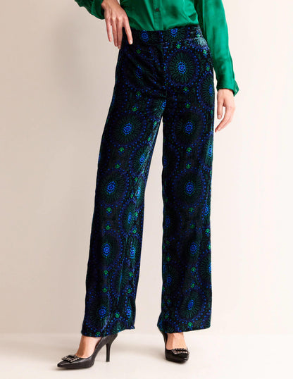 Westbourne Velvet Trousers-Black, Artizian Geo