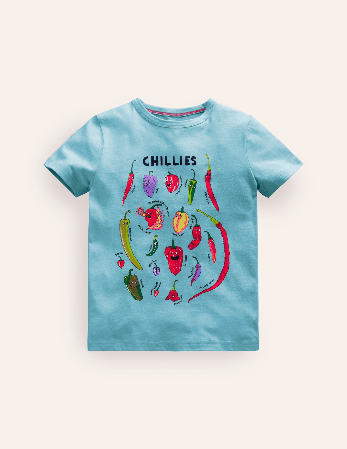 Fun Food T-shirt-Ice Cube Blue Chillis