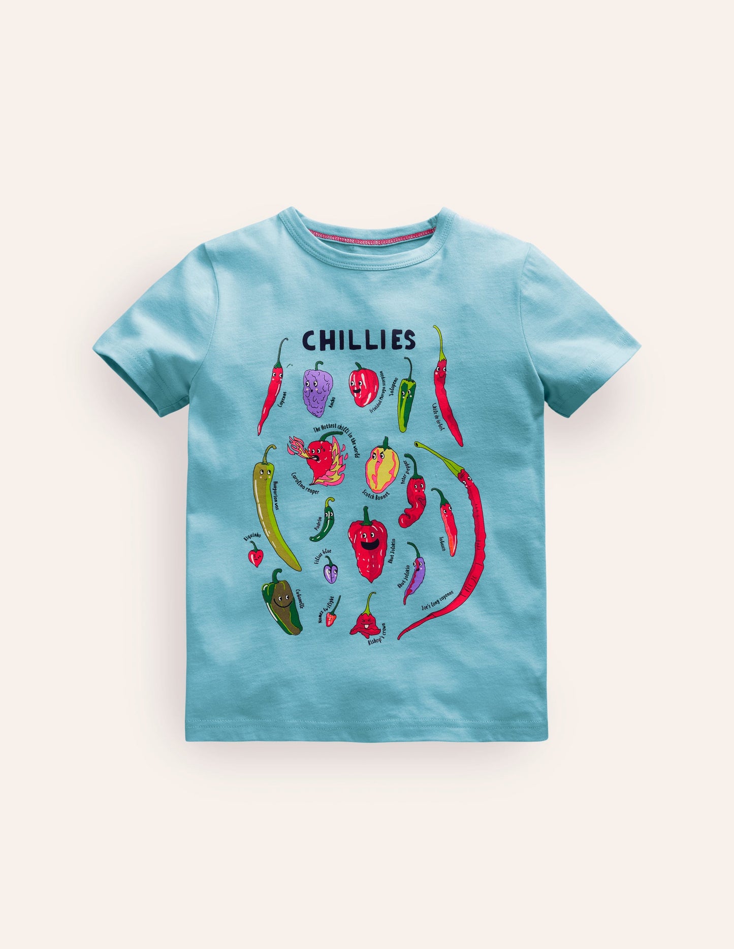 Fun Food T-shirt-Ice Cube Blue Chillis