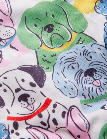 Snug Short John Pyjamas-Multi Dogs