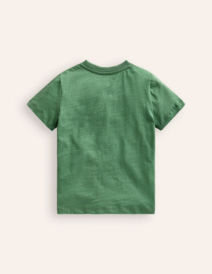 Foil Printed T-shirt-Rosemary Green Bee