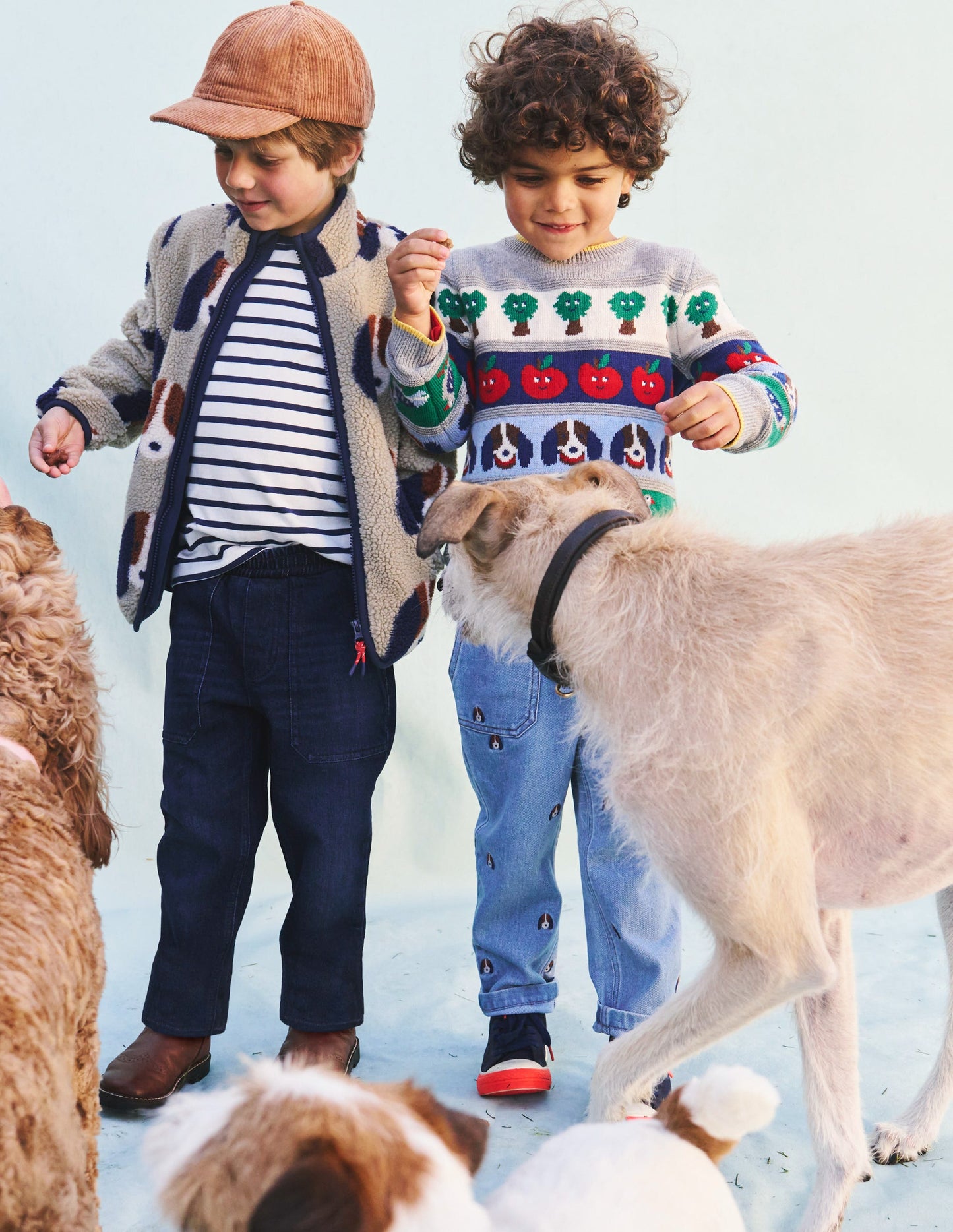 Fair Isle Jumper-Multi Animals