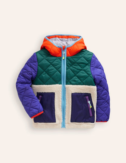 Borg Mix Jacket-Multi