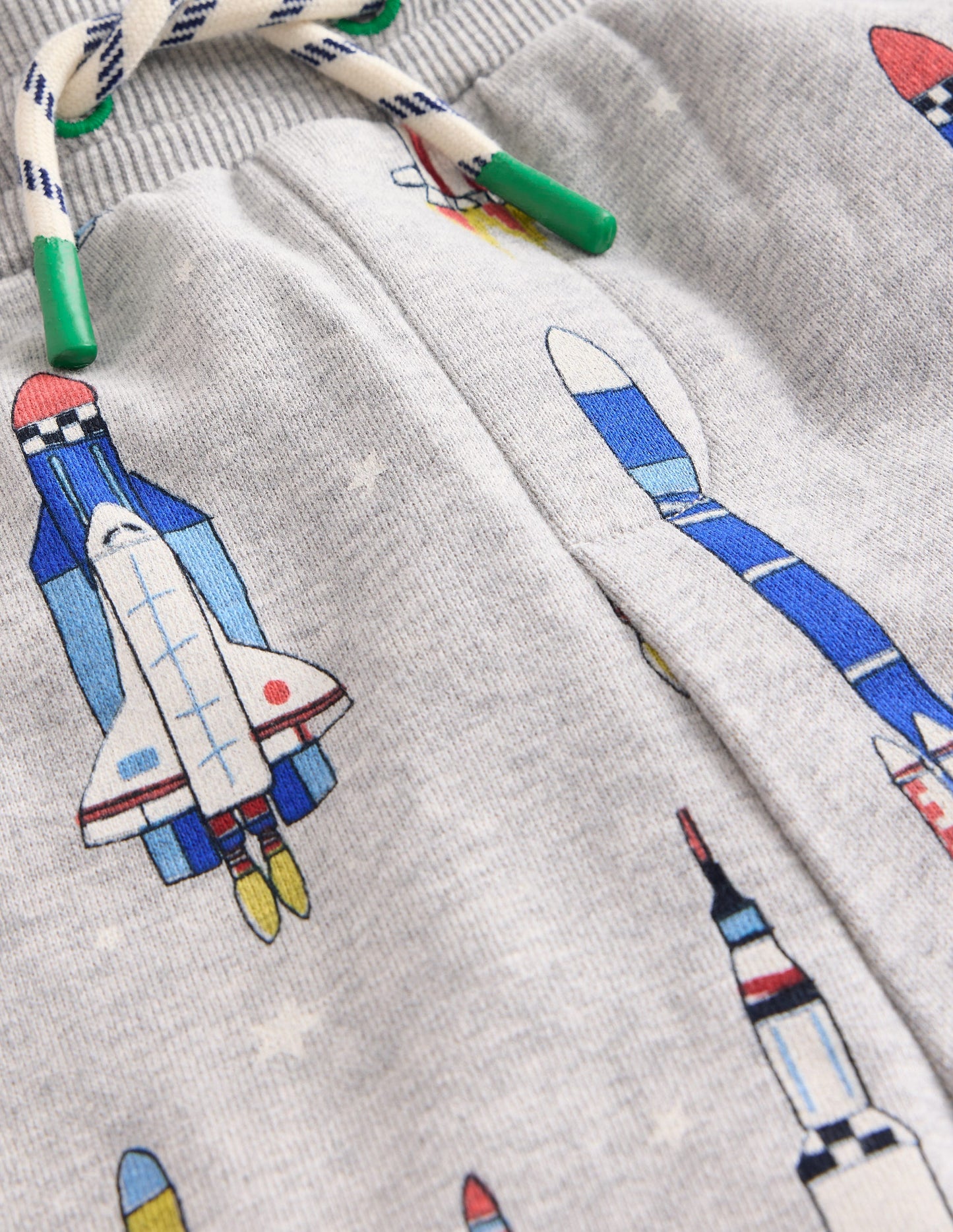 Printed Joggers-Grey Multi Rockets