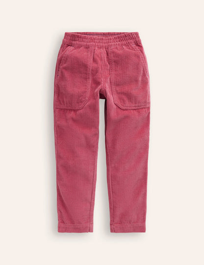 Pull-On Cord Trousers -Rose Petal Pink