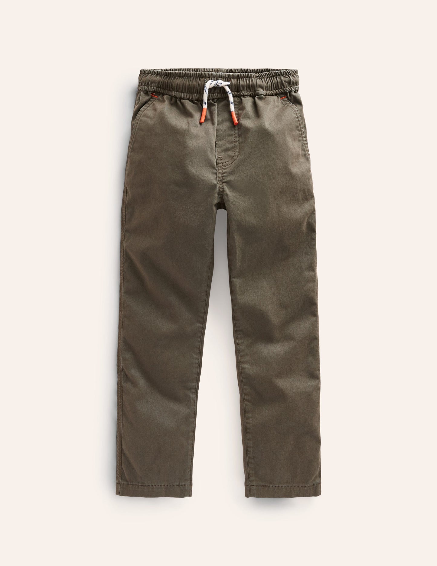 Slim Pull-On Trousers-Classic Khaki